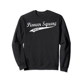 Seattle Retro Pioneer Square Neighborhood Vintage Design Sweatshirt