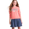 vineyard vines Girls' Sweatshirt Woven Dress, Just Peachy
