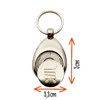 huuraa Be Happy Bee Keyring Gift Pendant Shopping Trolley Token