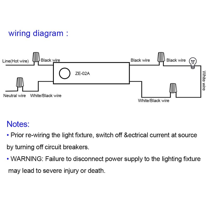 Akahttbn Zing Ear ZE-02A Floor Lamp Dimmer Switch 500W 120VAC