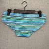 Todd Sanfield Swim Brief Men's XS Blue Striped Vibrant Rainbow