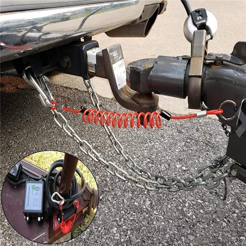 Trailer Breakaway Switch,Aspligo 6Ft Trailer Break Control kit,Breakaway Switch for