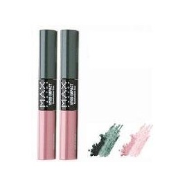 Max Factor Vivid Impact Eyeshadow Duo 150 SMOKIN ROSE (PACK OF 2 Tubes)