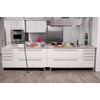 Casabella Sink Sider Kitchen Soap Pump and Sponge Caddy, White/Gray