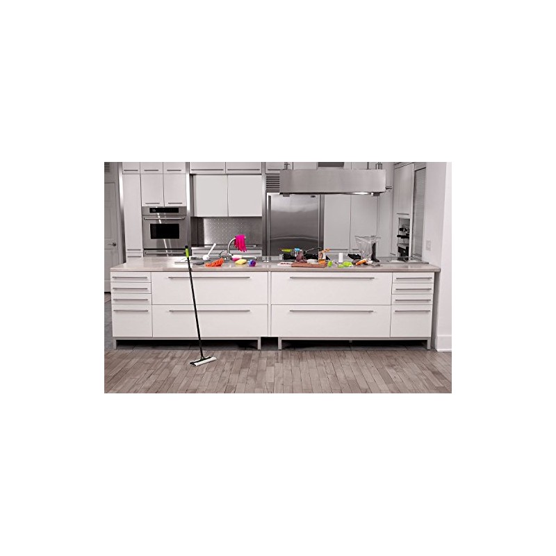 Casabella Sink Sider Kitchen Soap Pump and Sponge Caddy, White/Gray