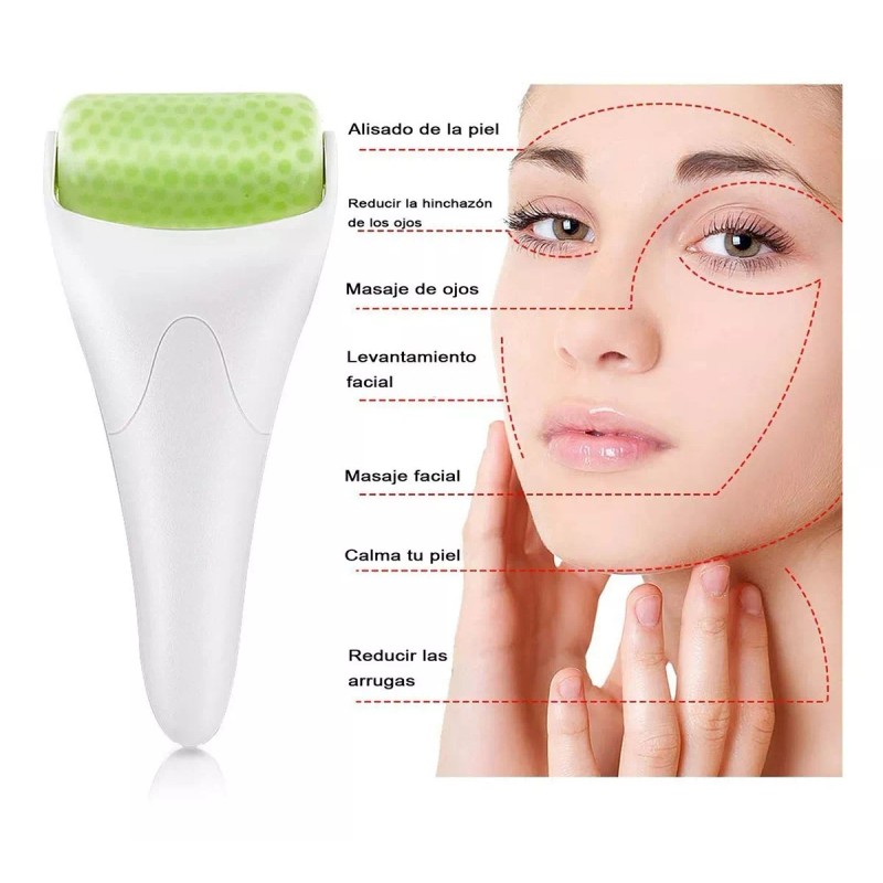 Mololan Kit Rodillo Masaje Facial De Jade Antienvejecimiento Traje