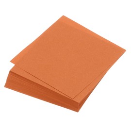QUARKZMAN 100 Sheets Origami Paper on Both Sides Orange Red 13 x 13 cm 70 gsm Square Folding Sheet for Crafts, Beginners, Gift Decoration