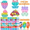 124 PCS Pop Party Favors for Kids, Fidget Treasure Box