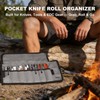 SPITZKANTE Pocket Knife Roll Bag – 7 Slot Folding Knife