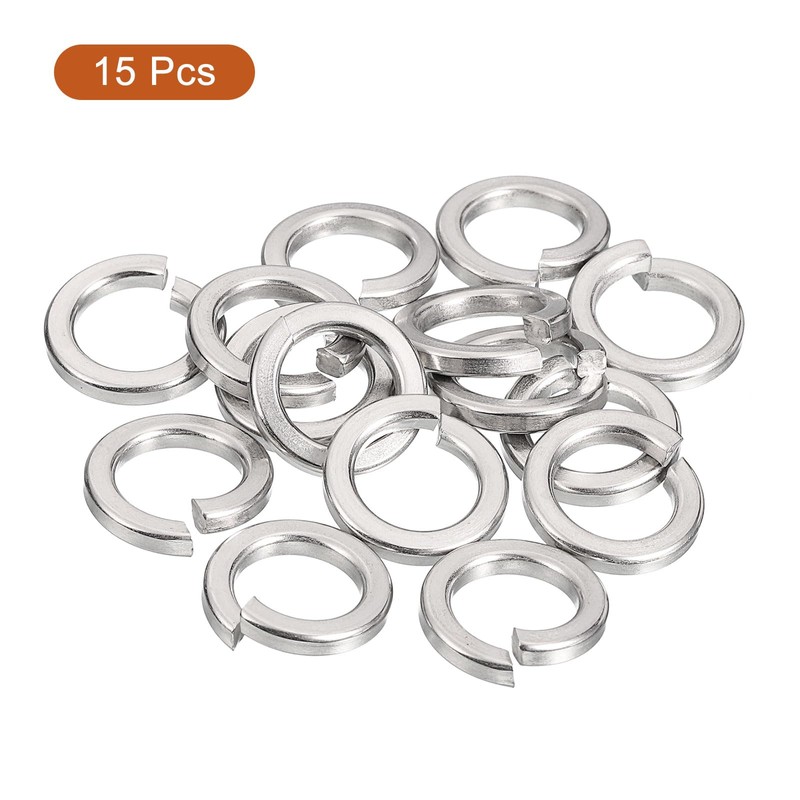 sourcing map 15 Pcs Spring Lock Washer, M12 Split Lock