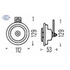 HELLA 3BA 002 768-382 Signal Horn - B36 - 24V