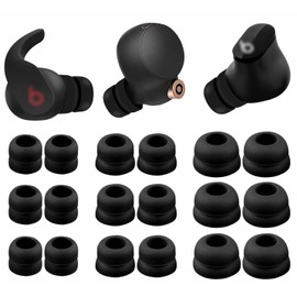 A-Focus 【 Double Flange Ear Tips 】 Compatible with Beat Studio Buds/Fit Pro/WF-1000XM5 / WF-1000XM4, Noise Reduce Replacement Eartips Buds Wings Compatible with Beat Fit Pro L/M/S