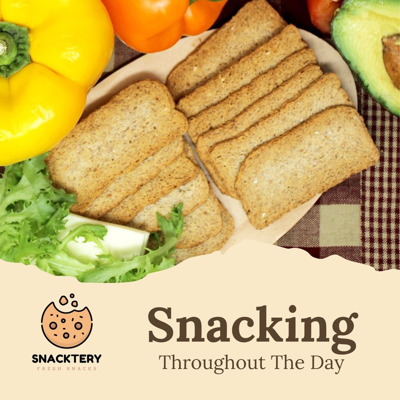 Snacktery Multigrain Melba Toast Crackers - All Natural Thin and