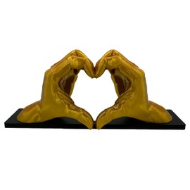 eXODA Sculpture Hand Heart Decorative Sculpture Gesture of Love on Base