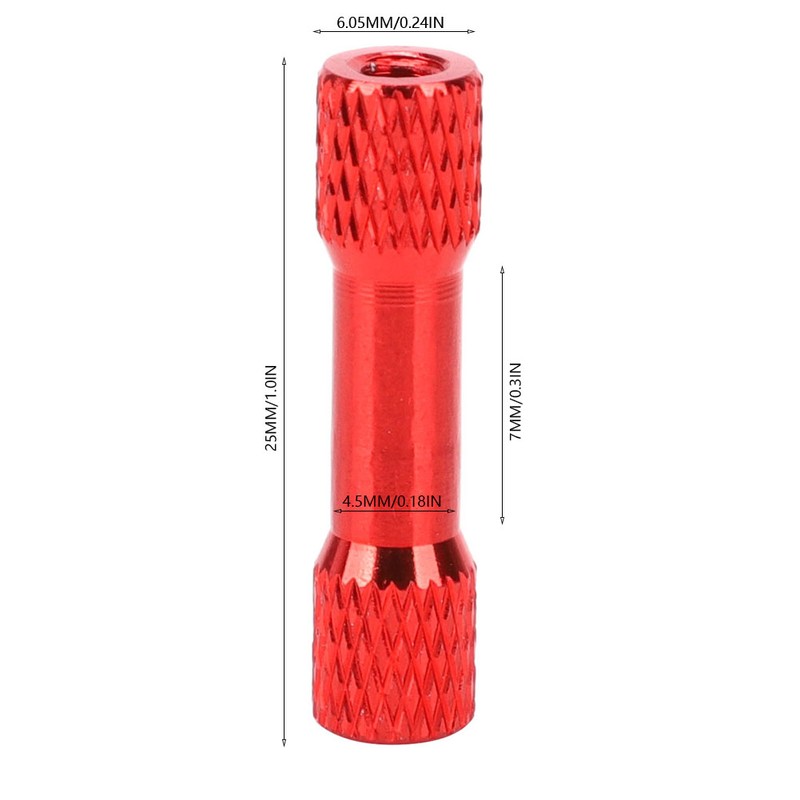 11 Colors M3x25mm Knurled Aluminum Standoff Column Spacer Pillar for