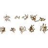 Alkan Wood Screws Brass Plated Countersunk Head Phillips 500-Piece Diameter