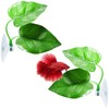 Zickupy 2Pack Beta Leaf Bed Fish Resting Leaf Betta Hammock