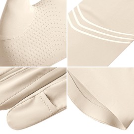 OhMill Women's Breathable Sports Gloves, Thin Non-Slip Cycling Gloves, Summer Half Finger Touchscreen Mittens, Outdoor UV Protection Gloves for Golf, Cycling, Hiking, Driving