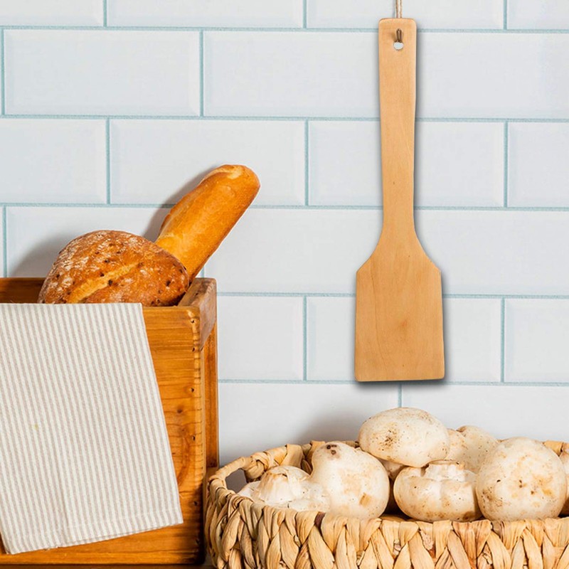 Wooden Spatula for Mixing and Cooking - Wood Kitchen Spatulas