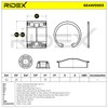 RIDEX Wheel Bearing Kit 654W0003 Rear without ABS Sensor Ring