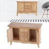 Dollhouse 1:12 Double Door Cabinet Doll House Wooden Furniture Miniature
