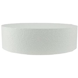 Oasis Supply Dummy Round Cake, 9" x 1", White