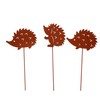 UNUS Garden Hedgehog Garden Stake, Set of 5, Garden Decoration