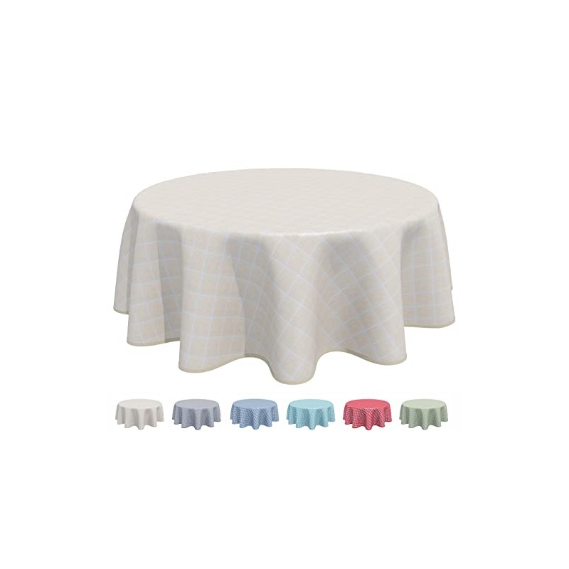 Home Direct Round Oilcloth PVC Wipe Clean Tablecloth 160cm 62"