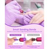 YBLNTEK Sanding Bands for Nail Drill, 80 Pcs Small Sanding