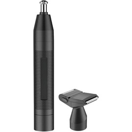 Cniran Nose Hair Trimmer for Men, For Nose, Ear, and Eyebrows, Patent 360 Bevel Blade for No Pull, No Snag Trimming Experience, Cordless Lithium-Powered Trimmer with Drawstring Bag - Color: Men's: Detailer and Shaver Attachment, Size: 1 Count (Pack of 1)