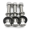 (10 Sets) 1/4-20x3/4" Stainless Steel Hex Head Screws Bolts, Nuts,