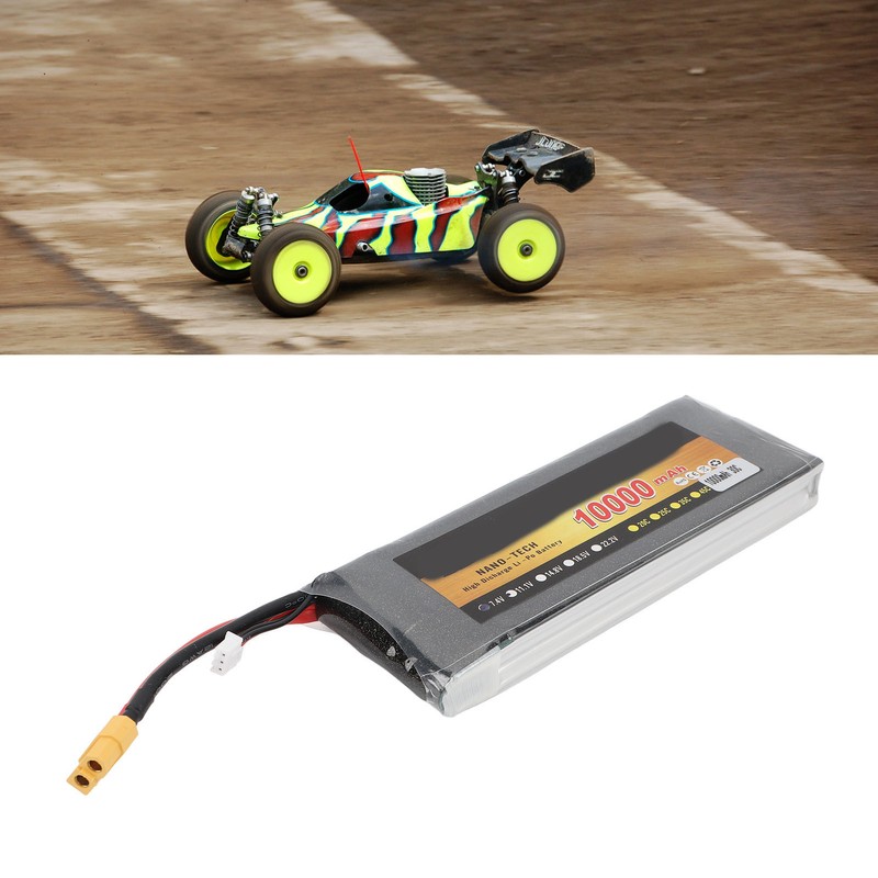 7.4V 10000mAh Lithium Battery 30C XT60 Plug RC 2S LiPo