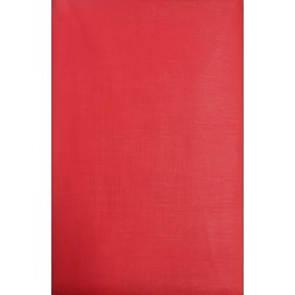 Better Home 52"x52" Square PEVA Tablecloth Flannel Backed Kitchen Decorator, Red