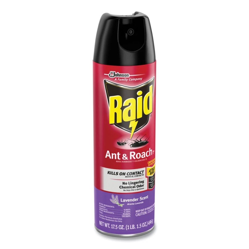 Raid 334632EA 17.5 oz Aerosol Spray Ant and Roach Killer