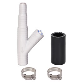 Dishwasher Drain Hose Adapter, RO Drain Line adapter，Garbage Disposal Adapter with 1/4-inch Quick Connect Fitting and 7/8-inch Fitting for a Dishwasher，No Drilling Required (ET116-001, D-25QC)