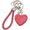 Xsclpomddy Wrist Lanyard Crystal Keychain with Rhinestone Heart-shaped Key Chain