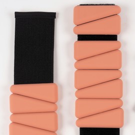 Adjustable Wrist and Ankle Weights for Women, set of 2(1lb each), Silicone Body Weights, Weighted Bracelet, Suitable for Pilates, Yoga, Barre, Walking, Swimming and Home Workouts, Comfortable, Durable, Sweat Proof, Coral Blush