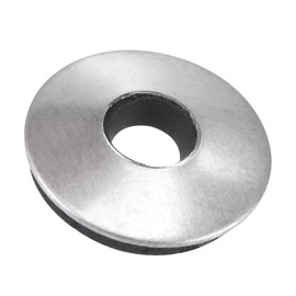 TOP-VIGOR 100Pcs EPDM Bonded Sealing Washers, 5.5mm ID 16mm OD 2.5mm Thickness Stainless Steel Rubber Backed Screw Gasket