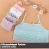 LOREZA ® Pack of 5 Girls Bustier Sports Bras Cotton