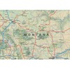 Tiger Moon Montana, Idaho and Wyoming Physical Map - 16.5