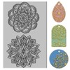 CHGCRAFT Mandala Clay Texture Mat Flower Pattern Clay Modeling Pattern