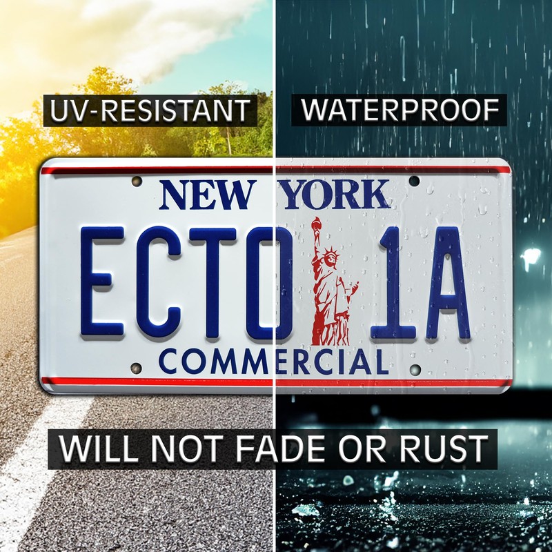 Ghostbusters Afterlife | ECTO | Metal Stamped License Plate 3