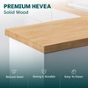 Bme Hevea Solid Wood Butcher Block Countertop, Wood Table Top,