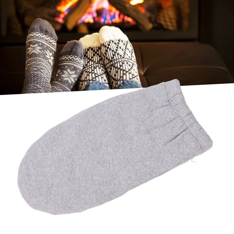 Foot Cast Socks Grey Elastic Thick Warm Fleece Soft Winter