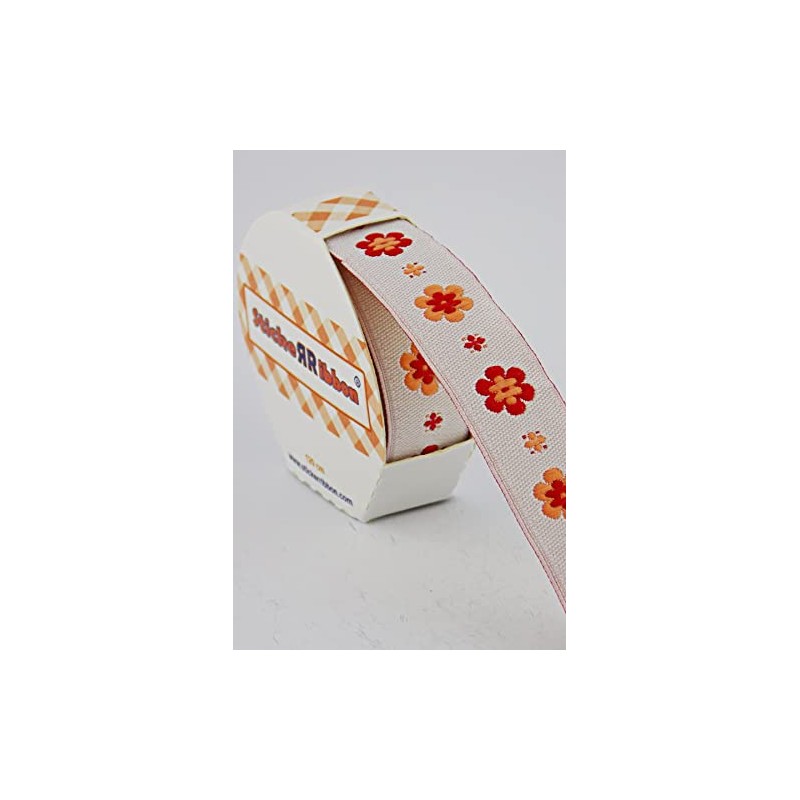 Cinta tejida jacquard – Autoadhesiva, 0.8 x 1.3 yardas, despegar