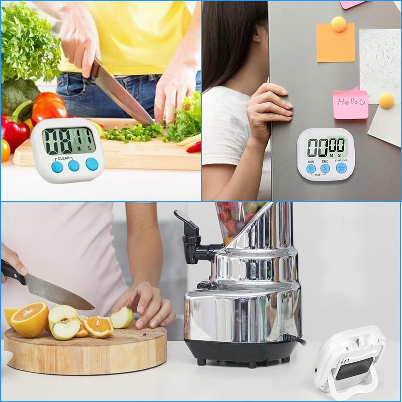4-Pack Kitchen Timer, Countdown Timer, Kids Timer, Kitchen Timers for
