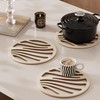 JanYoo Set of 6 Pot Coasters, Heat Resistant, Non-Slip Pot