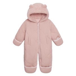 Carter's Infant Unisex Baby Cozy One-Piece Footed Pram Suit, Light Pink, 3-6 Months