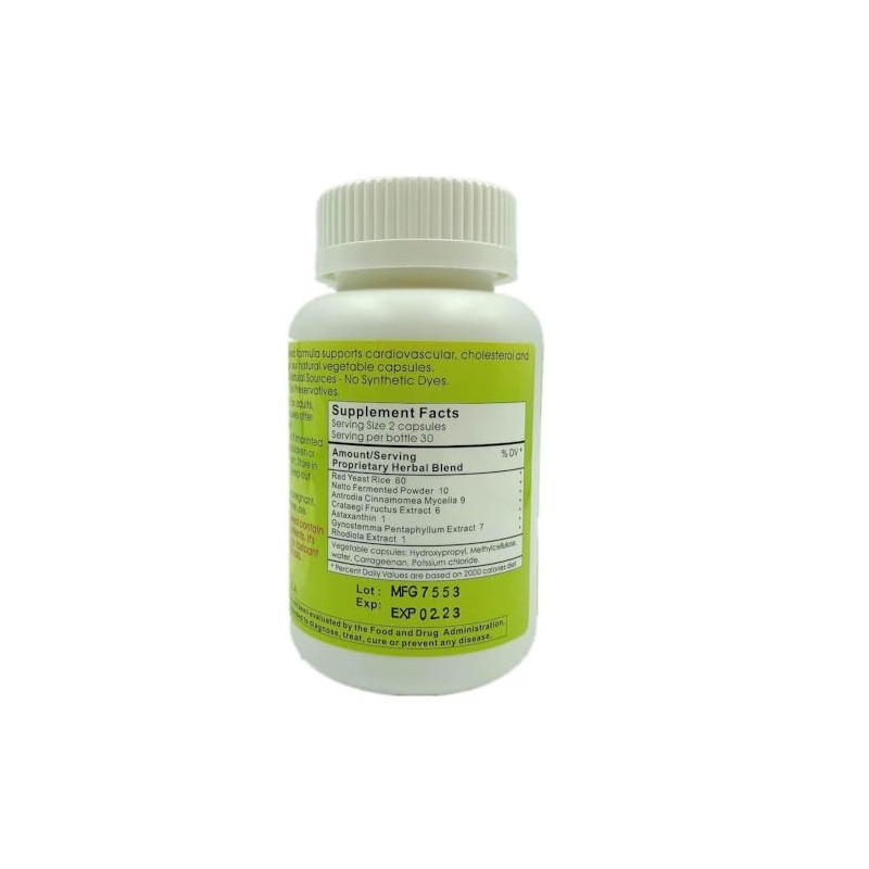 Kong May Herbal Supplement with Red Yeast Rice, Natto Fermented