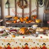 Jhfinely 3 Pcs Happy Thanksgiving Tablecloth - Turkey Fall Plastic